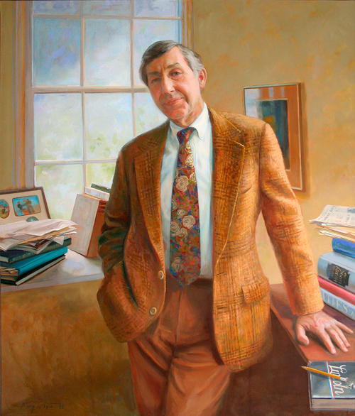 Official painted portrait of President Sheldon Hackney