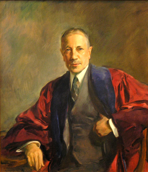 Official painted portrait of President Thomas Sovereign Gates