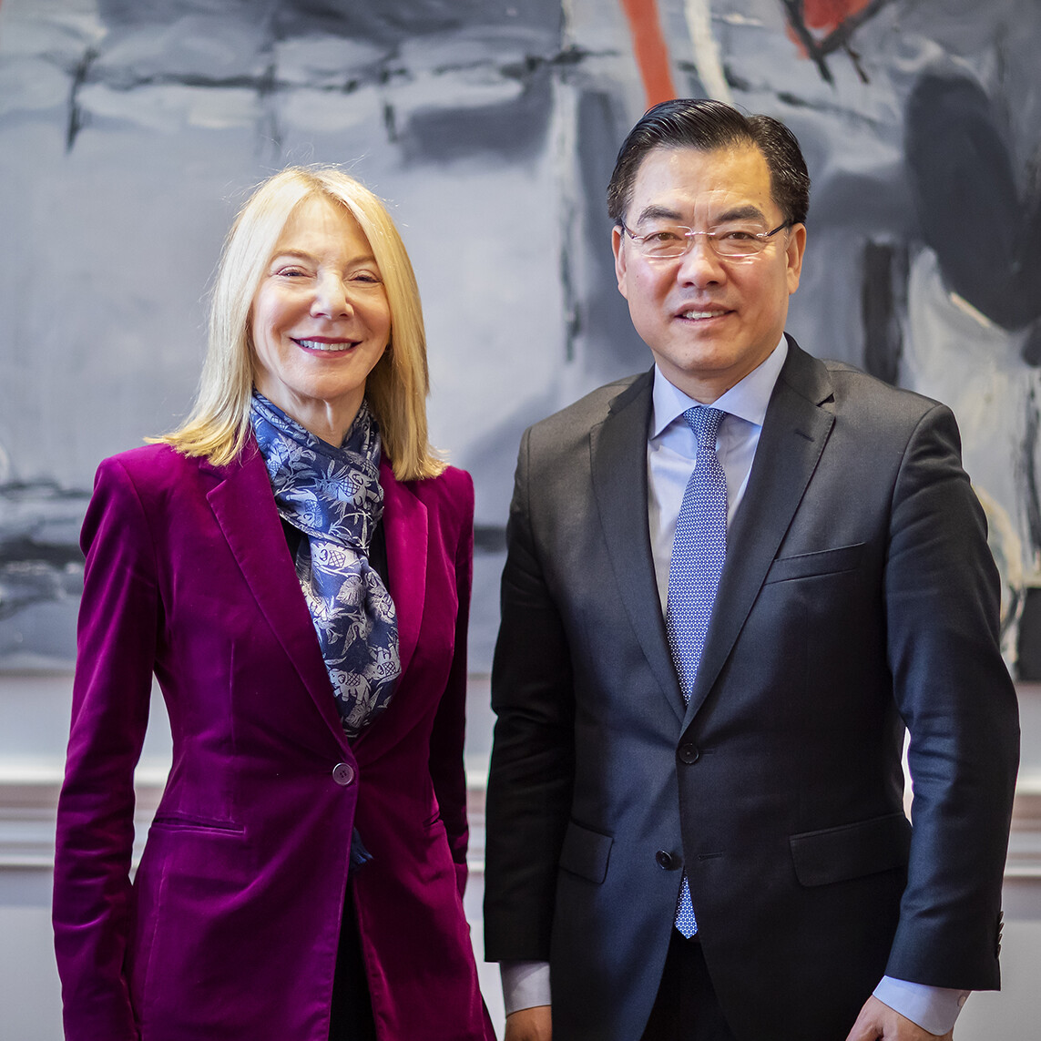 Amy Gutmann, Penn President, 2020 Consul-General Huang Ping Visits
